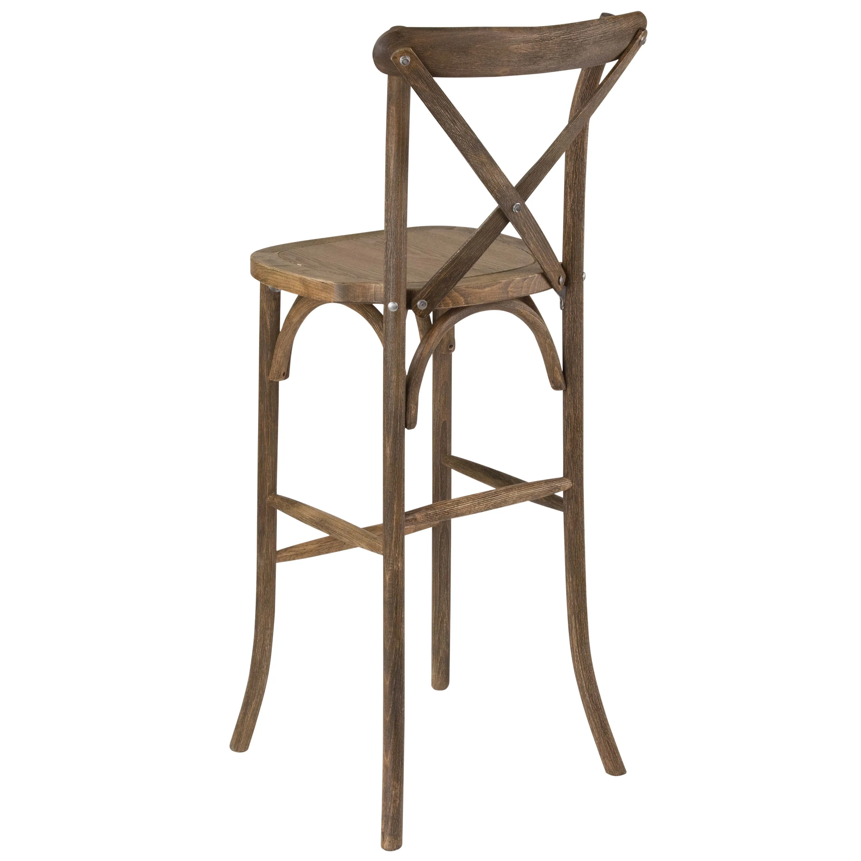 HERCULES Series Wood Cross Back Barstool