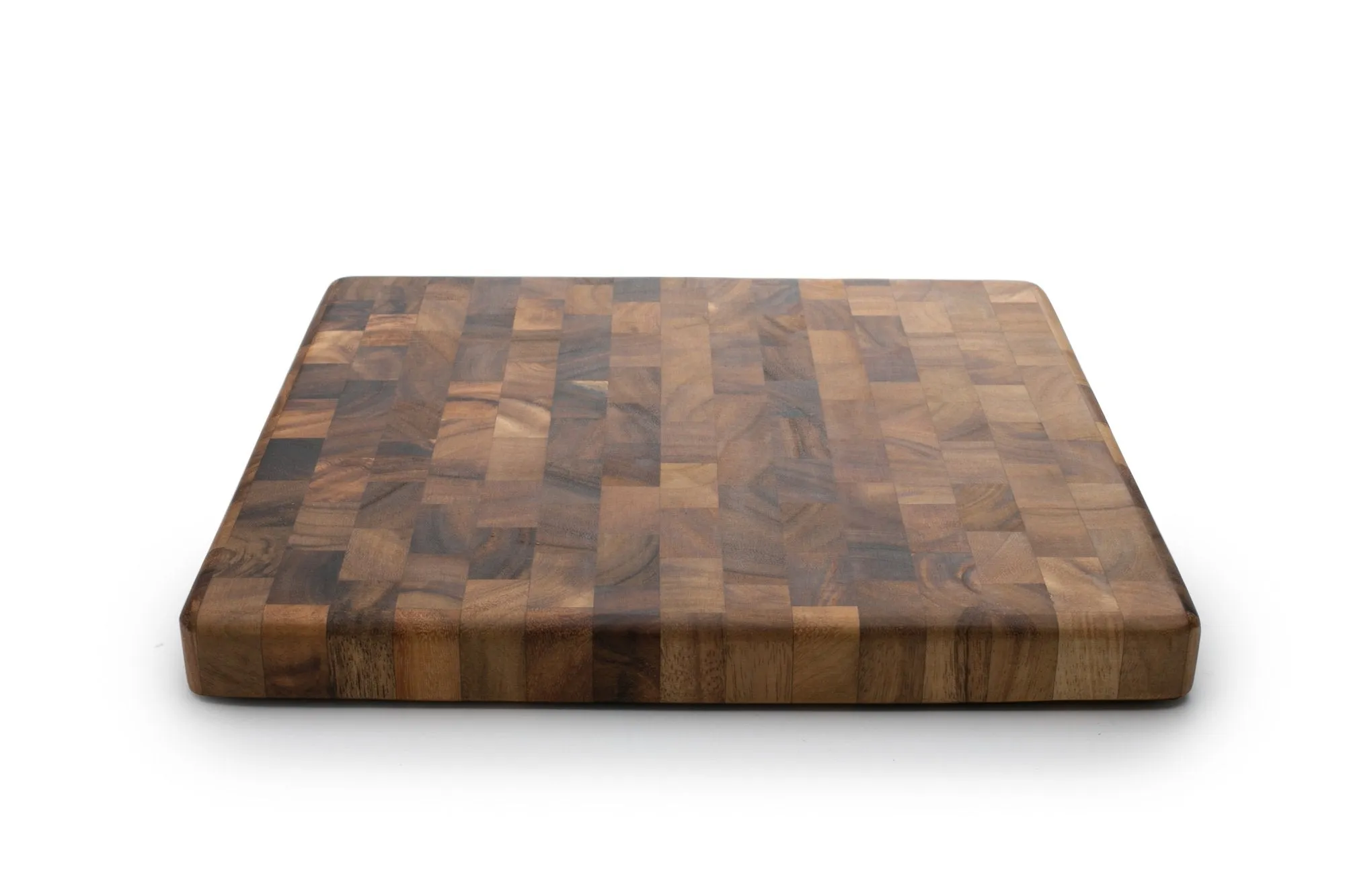 Ironwood Gourmet 28218 Square Charleston End Grain Chef's Board , Acacia Wood 14" Square