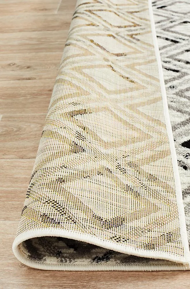 Jordyn Modern Rug White Black Grey