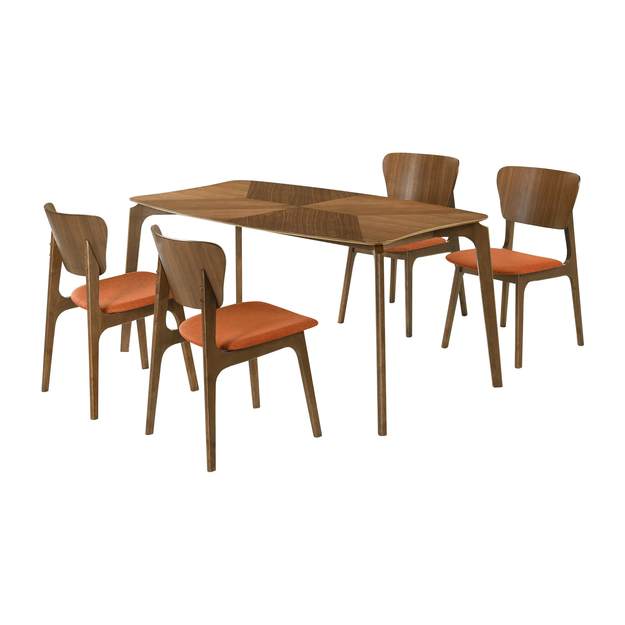 Kalia 5 Piece Wood Dining Set