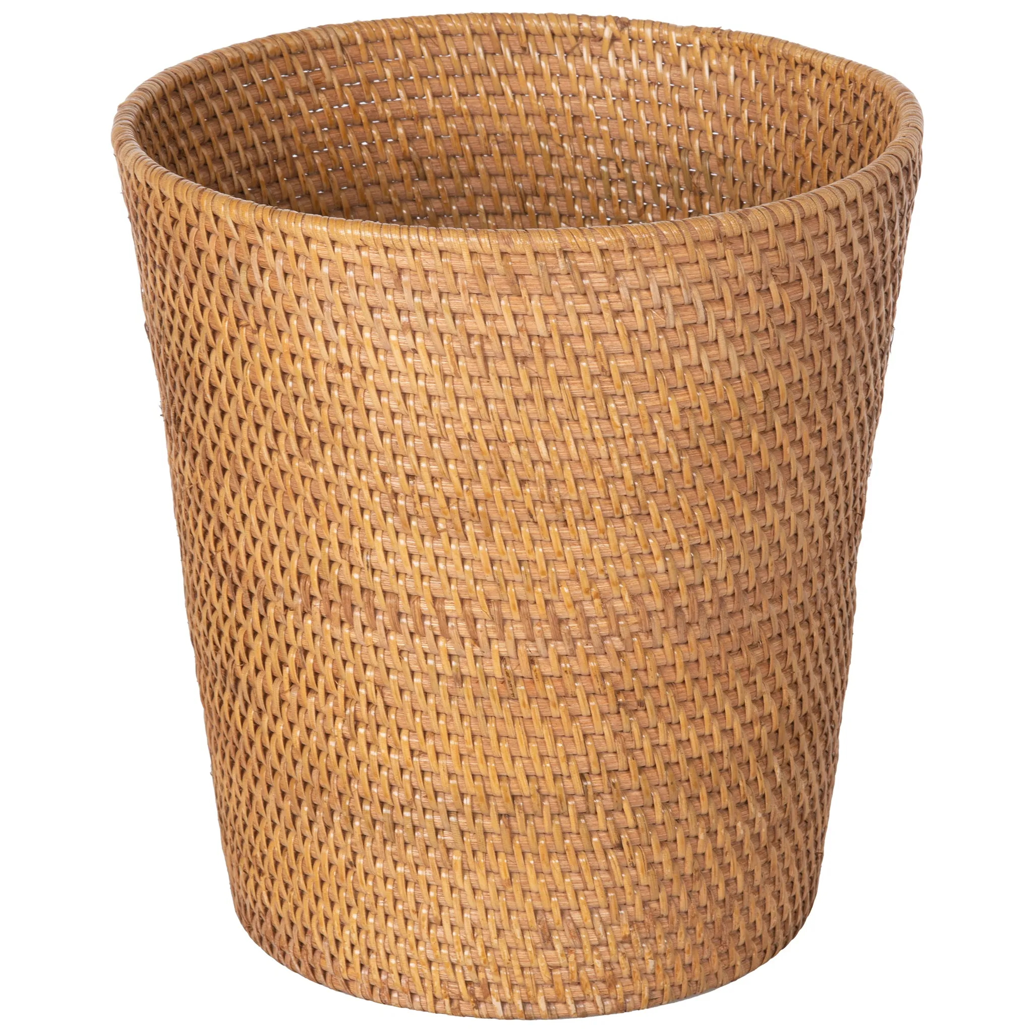 Loma Round Rattan Paper Waste Basket