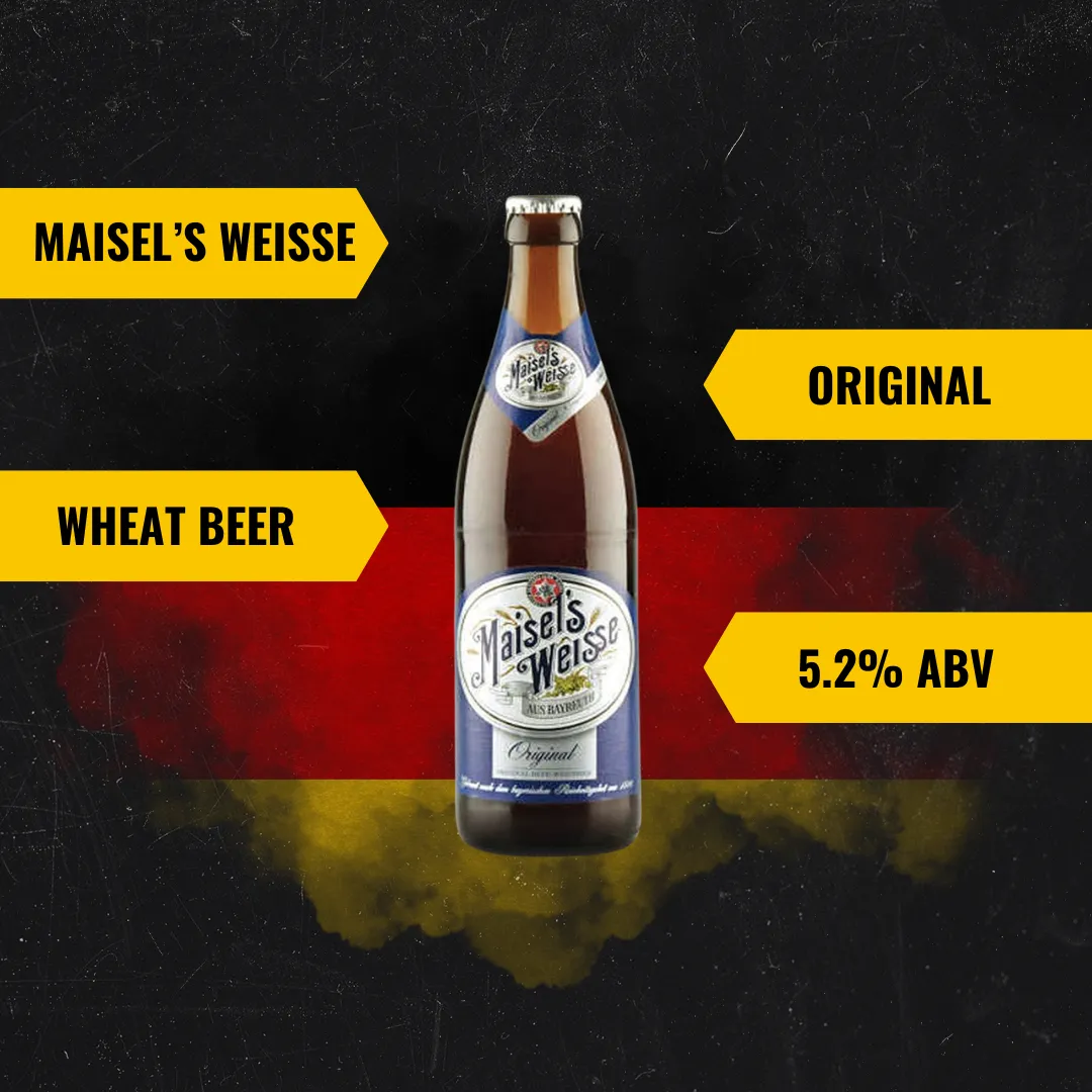 Maisel’s Weisse German Wheat Beer 500ml Bottles - 5.2% ABV (12 Pack)