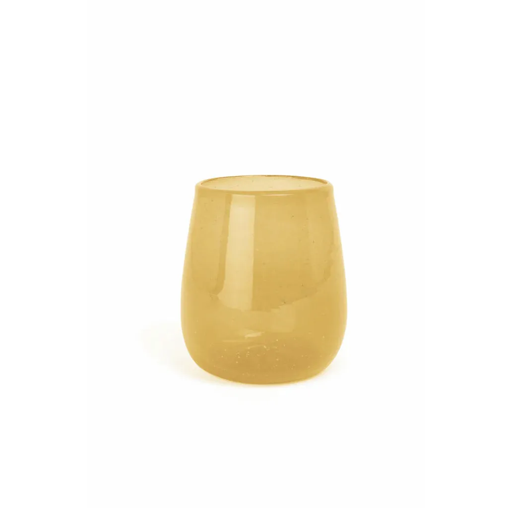 Maya Amber Stemless Wine Glass