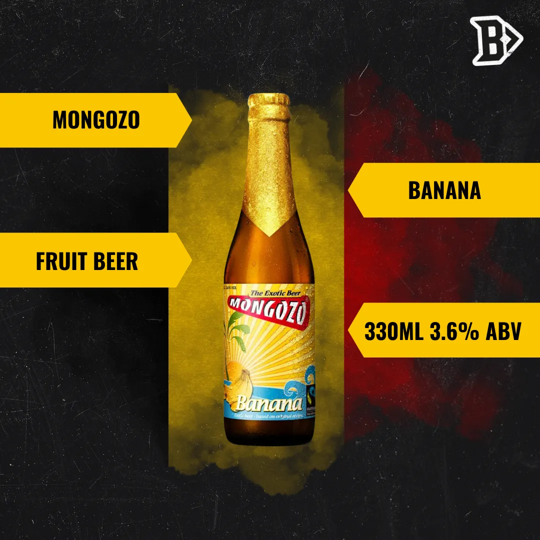 Mongozo Banana Beer 330ml Bottles - 3.6% ABV (12 Pack)