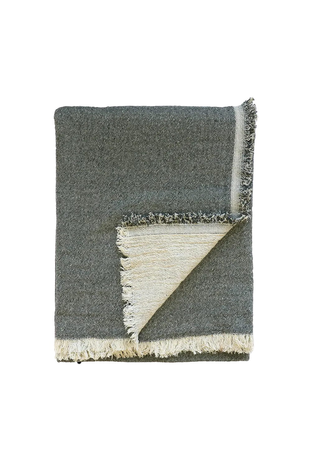 Mulberi Papyrus Throw - Olive