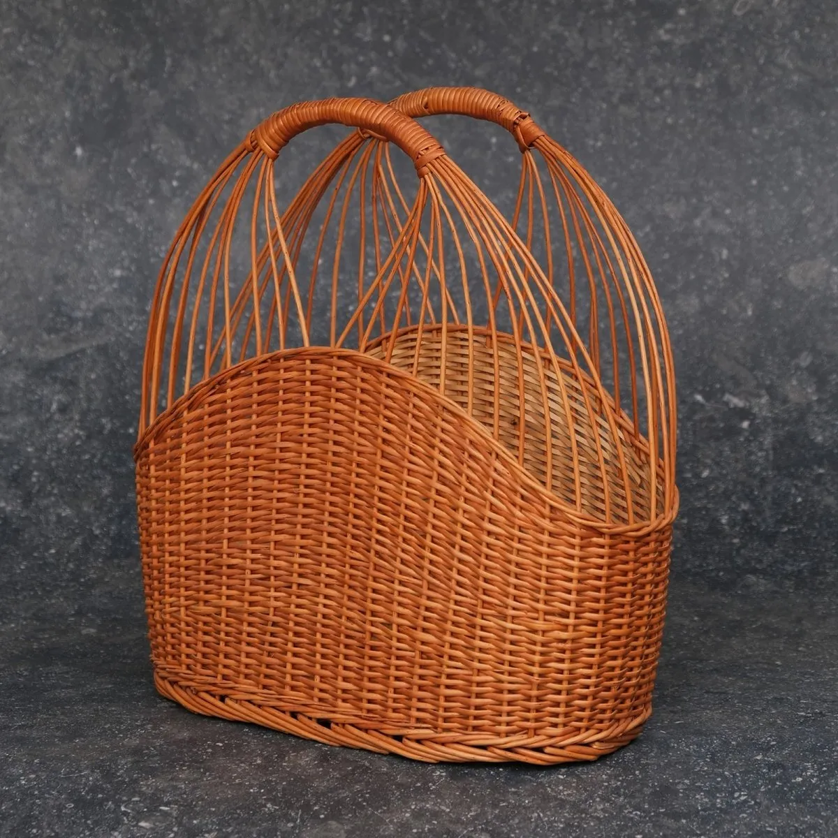 Multi-purpose Wicker Basket From Kashmir