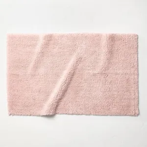 New - 24"x40" Ultra Soft Tufted Bath Rug Light Blush - Casaluna