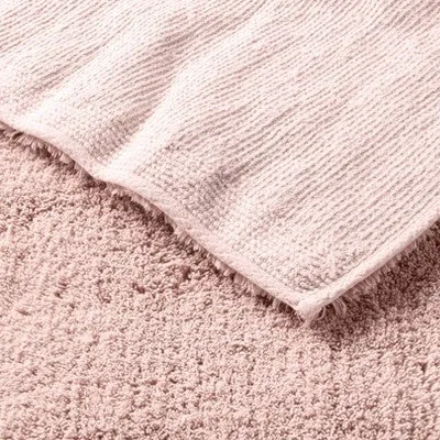 New - 24"x40" Ultra Soft Tufted Bath Rug Light Blush - Casaluna