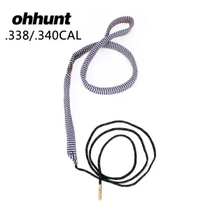 ohhunt .338 .340  Barrel Cleaner Kit Cord Rope Brass Bore Cleaner Gun Bore Brush