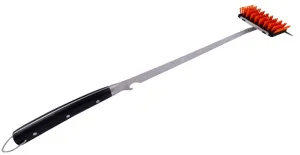 Oklahoma Joe's 2978124R06 Rake and Brush, 5.9 in W Brush, Full-Tang, Riveted Handle, 27 in L :EA: QUANTITY: 6