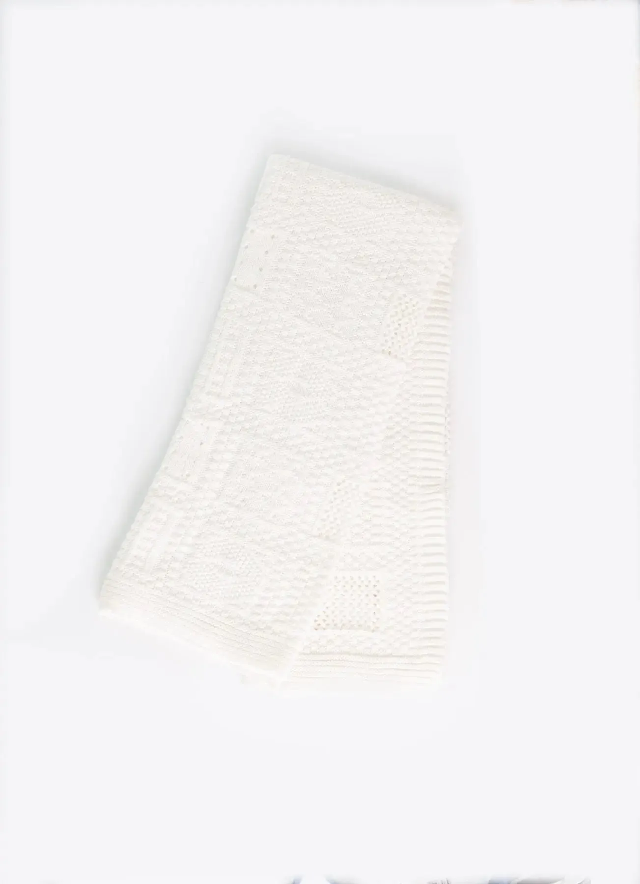 Organic cotton shawl white *