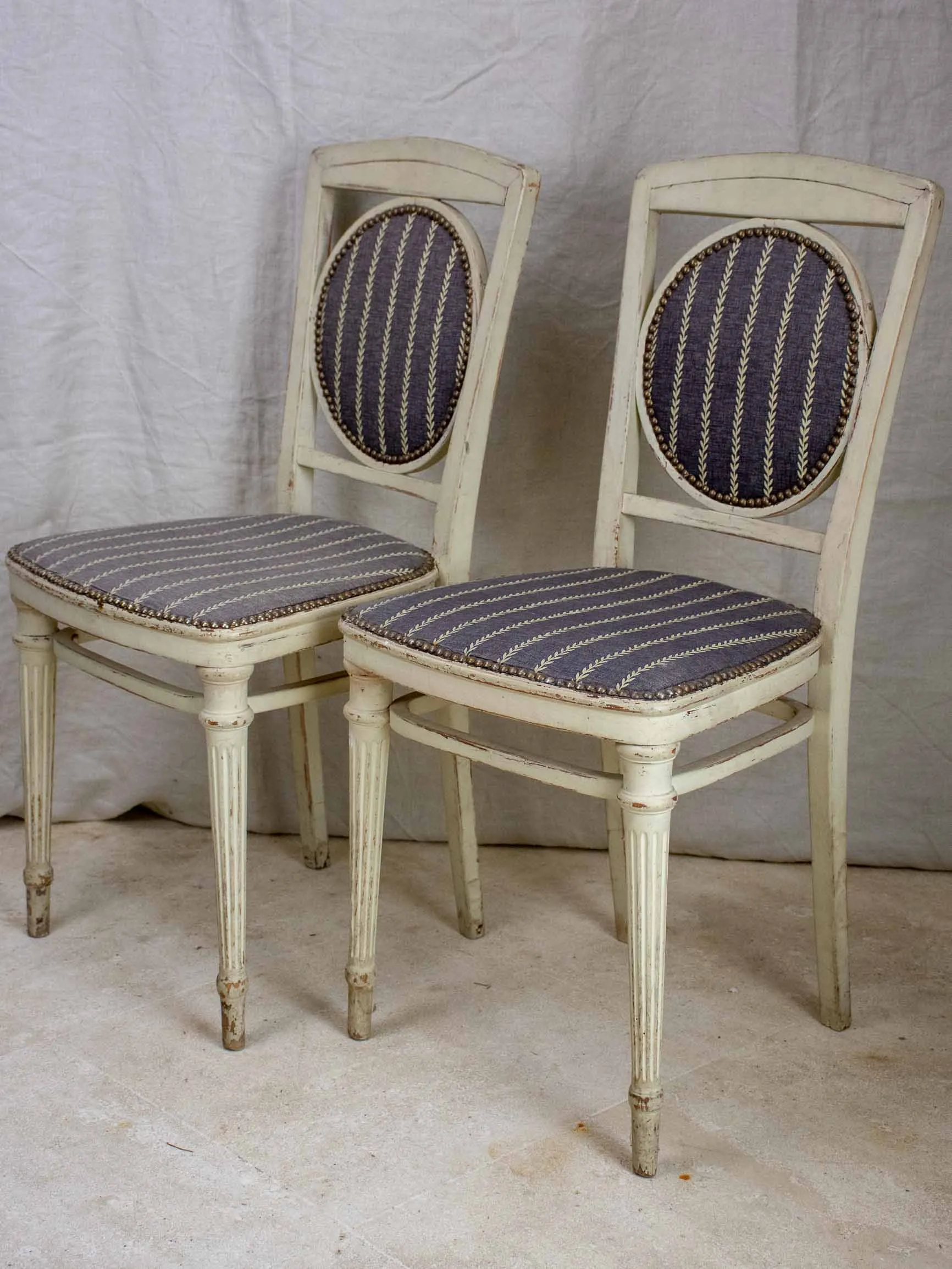 Pair of Directoire style chairs