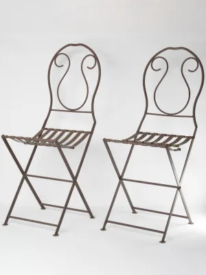 Pair of vintage outdoor chairs from the sunset terrace