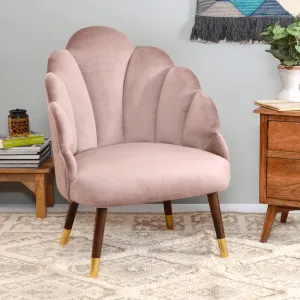 Peacock Suede Accent Chair