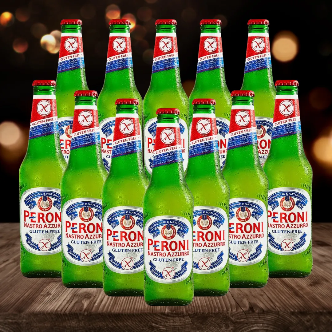 Peroni Gluten Free Lager 330ml Bottles - 5.1% ABV (12 Pack)