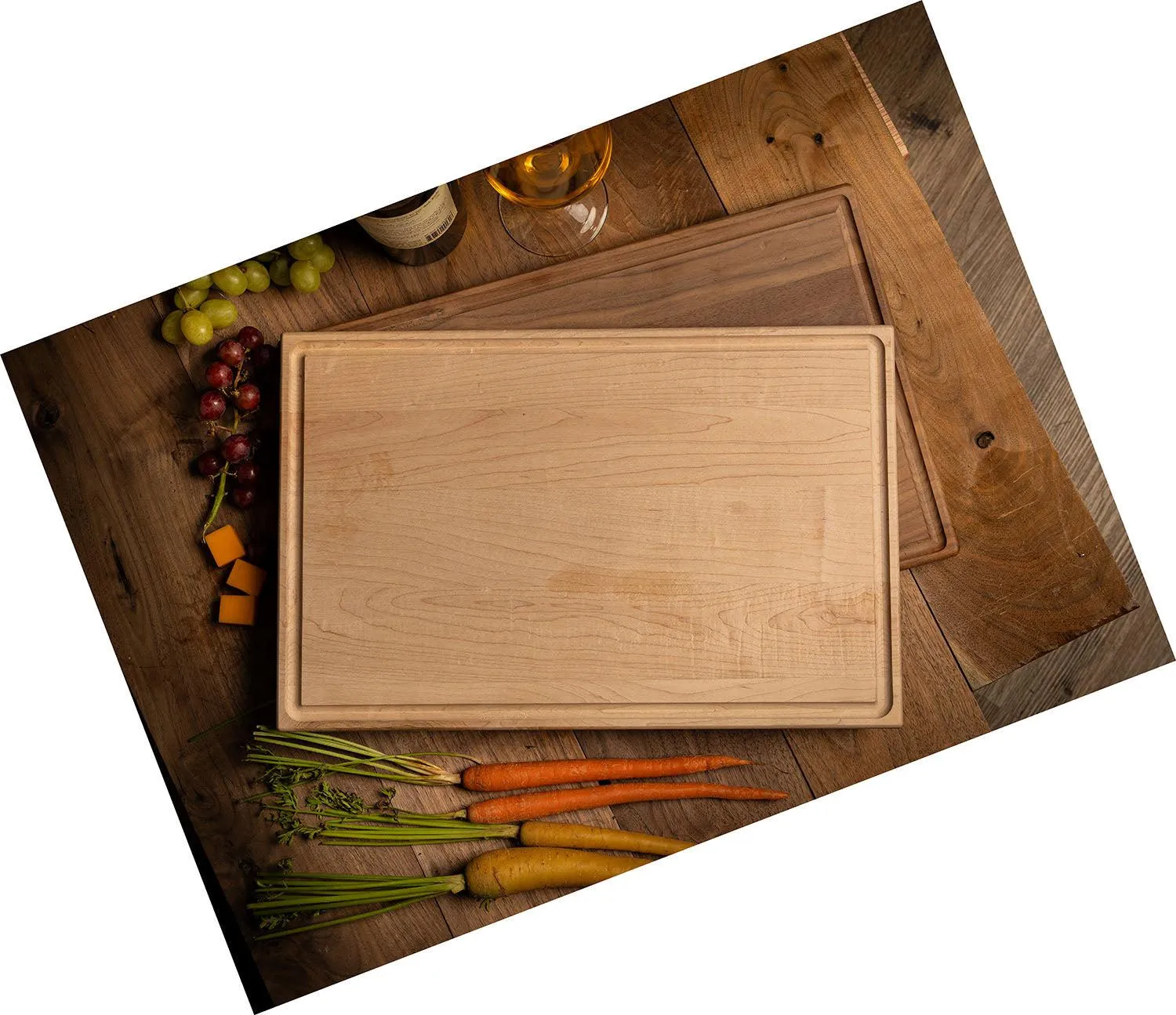 Personalized 11x17 Friendsgiving Cutting Board with Grooves