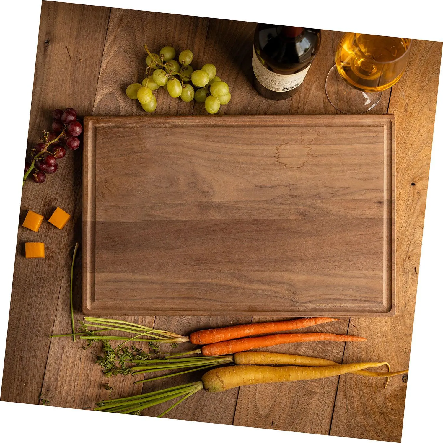 Personalized 11x17 Friendsgiving Cutting Board with Grooves