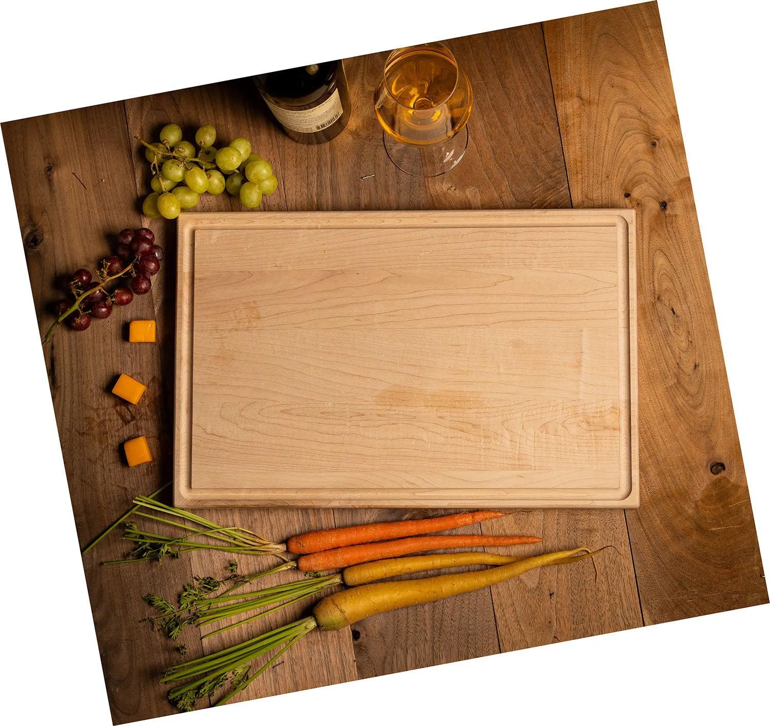 Personalized 11x17 Friendsgiving Cutting Board with Grooves