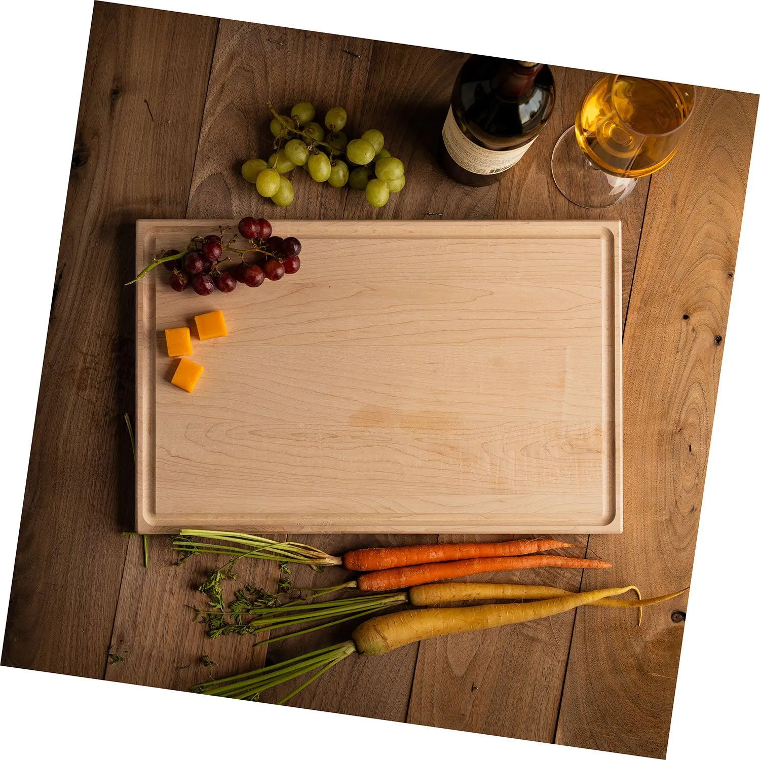 Personalized 11x17 Friendsgiving Cutting Board with Grooves