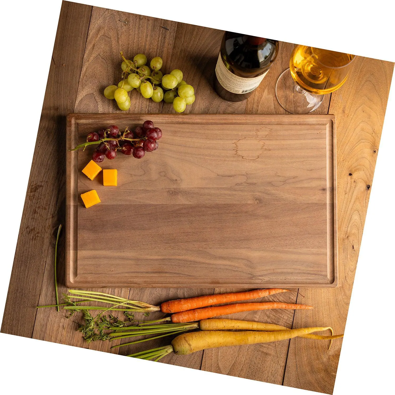 Personalized 11x17 Friendsgiving Cutting Board with Grooves