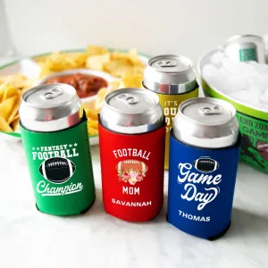 Personalized Fantasy Football Football Champion Koozies