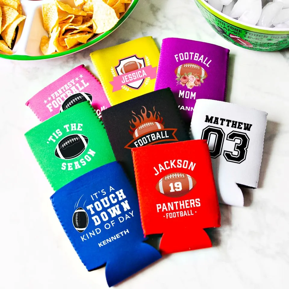 Personalized Fantasy Football Football Champion Koozies