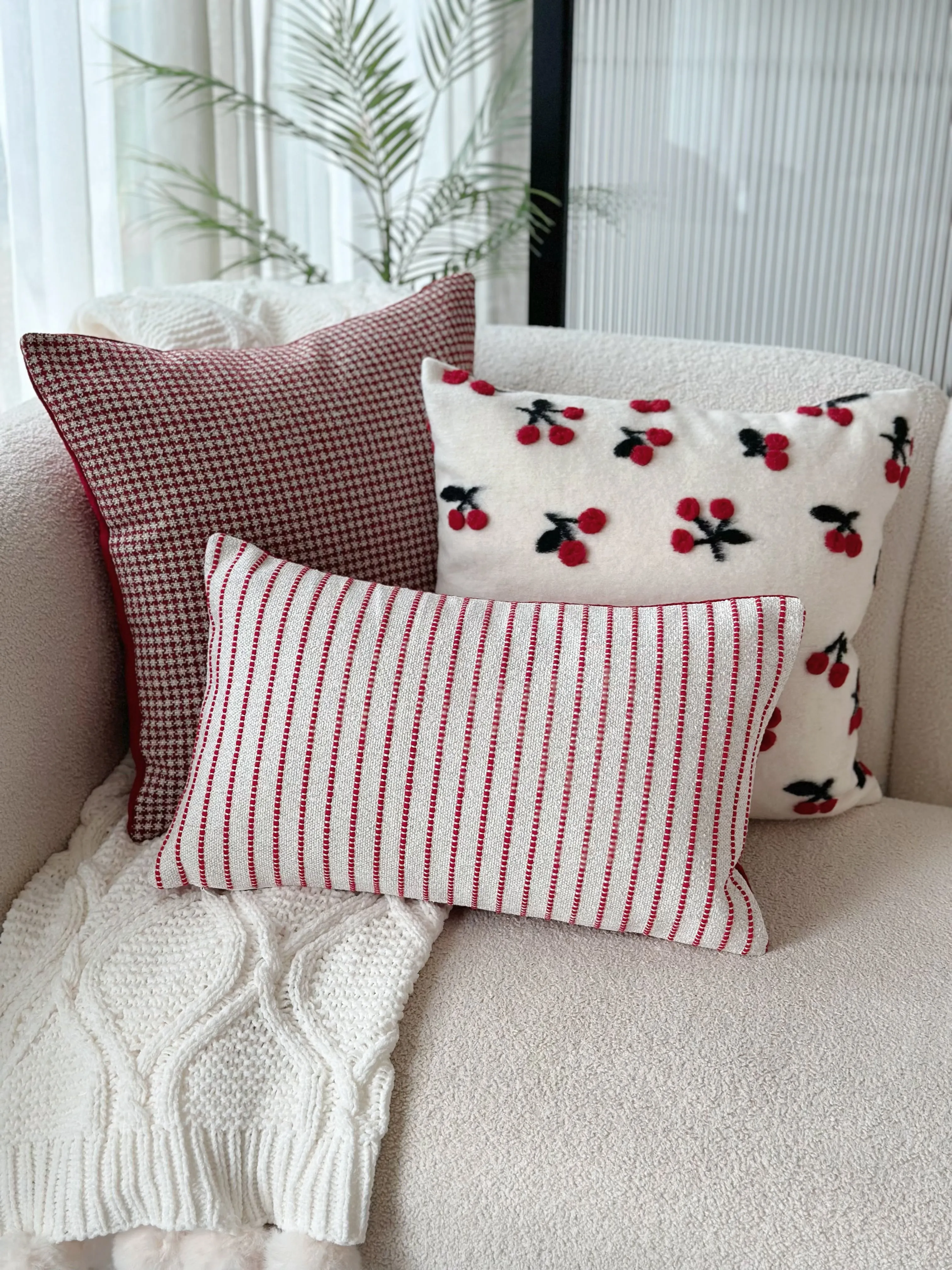 PRE-ORDER (6-10 Dec): Charming Cherries Cushion Cover