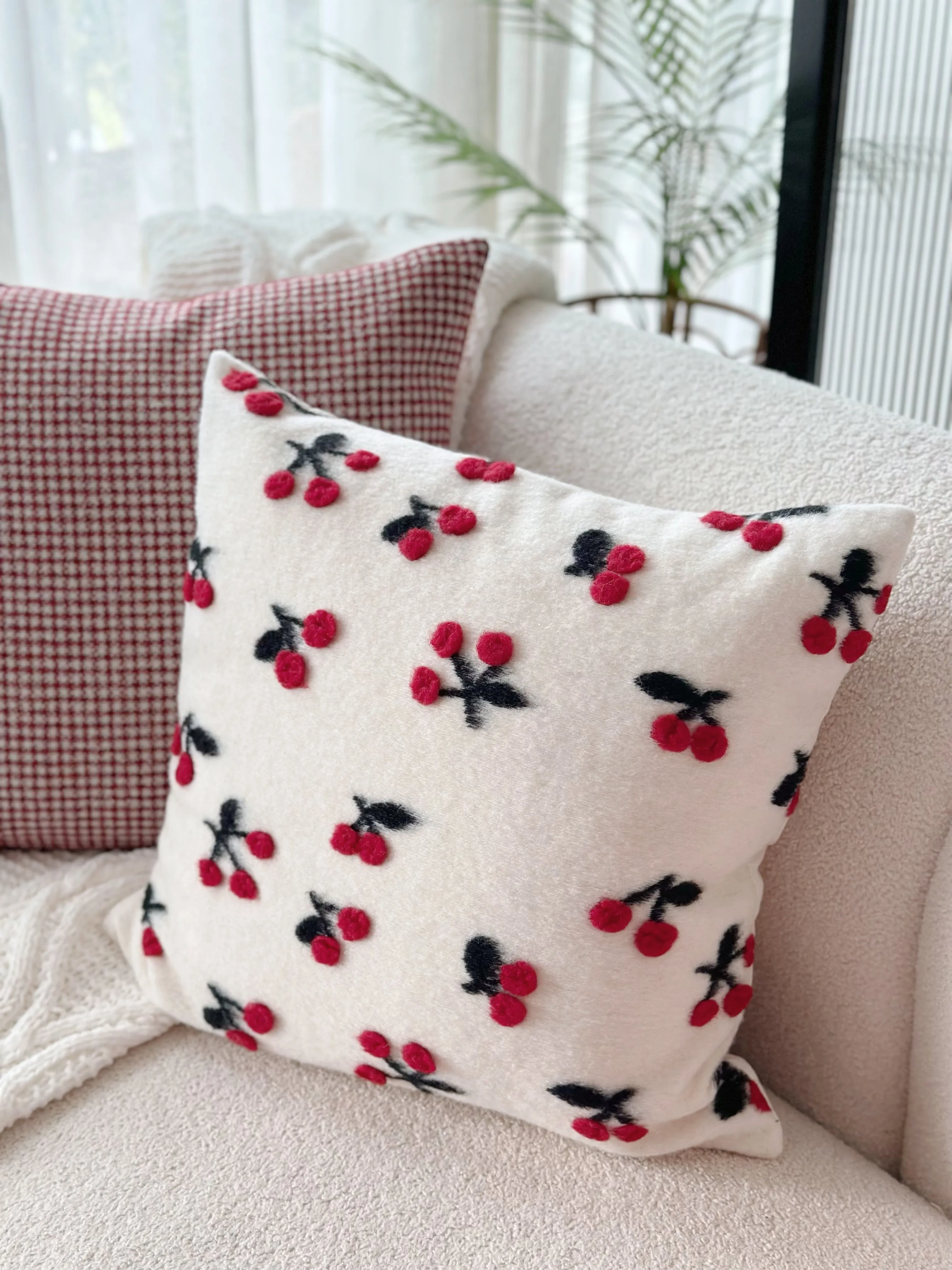 PRE-ORDER (6-10 Dec): Charming Cherries Cushion Cover