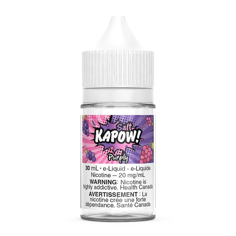 PURPLY Nic Salts - Kapow Salt E-Liquid - 30mL (Ontario)