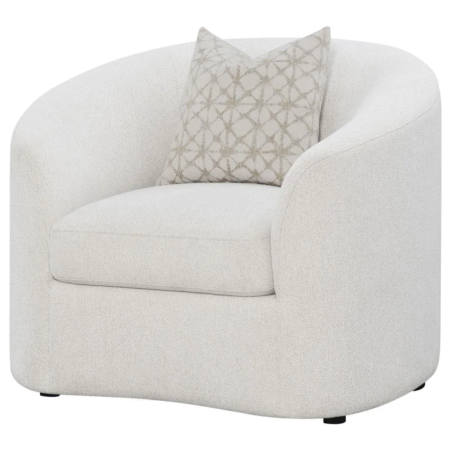 Rainn Upholstered Tight Back Chair Latte