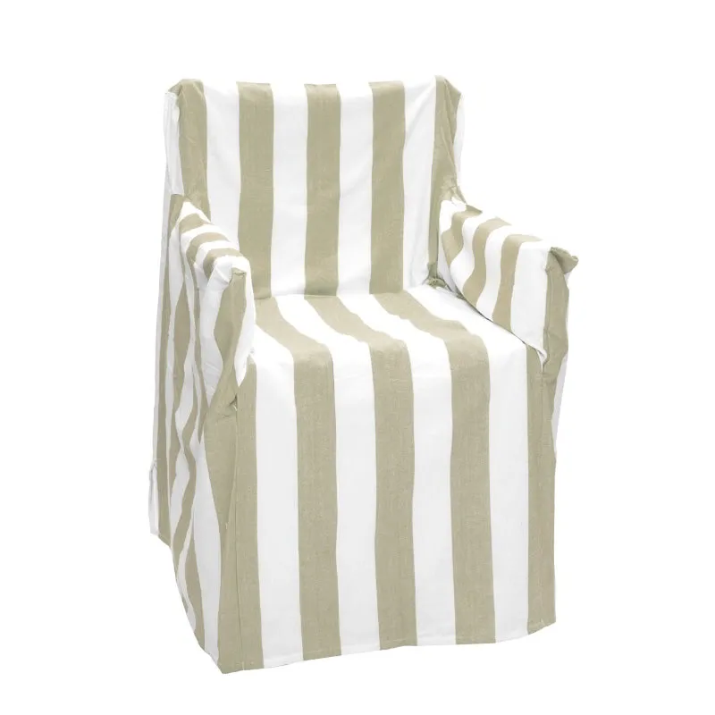 RANS Alfresco Director Stripe Bleach Sand Chair Cover