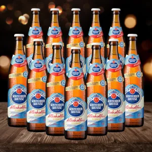 Schneider Weisse Alkoholfrei Tap 3 German Low Alcohol Beer 500ml Bottles - 0.5% ABV (12 Pack)