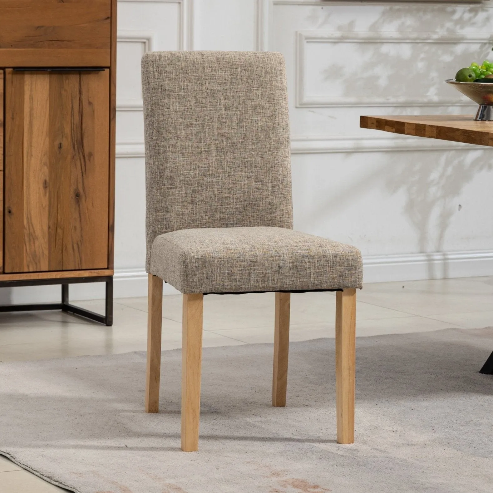 Set of 2 Maiolo Fabric Dining Chairs