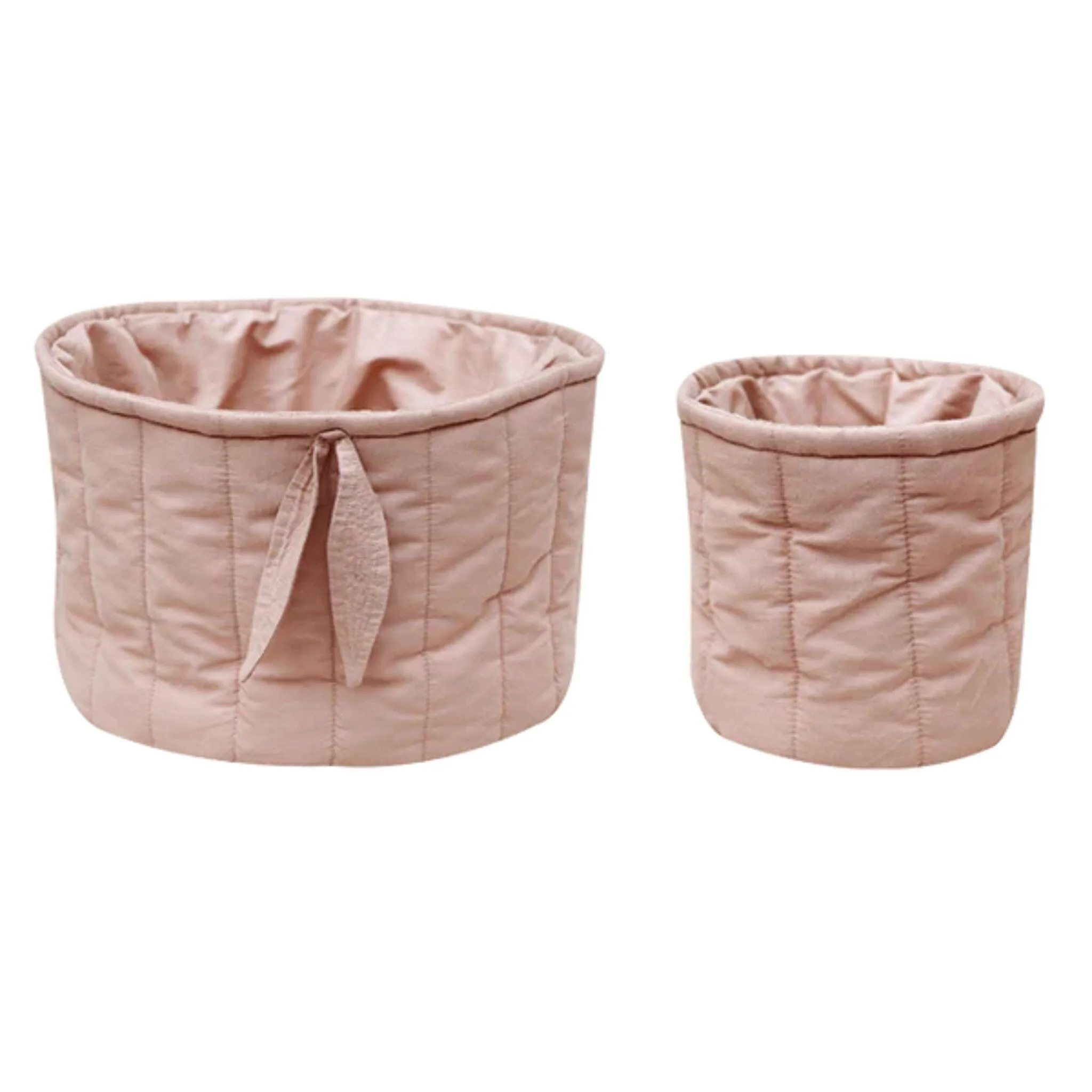 Set of Two Quilted Baskets | Bambie Vintage Nude