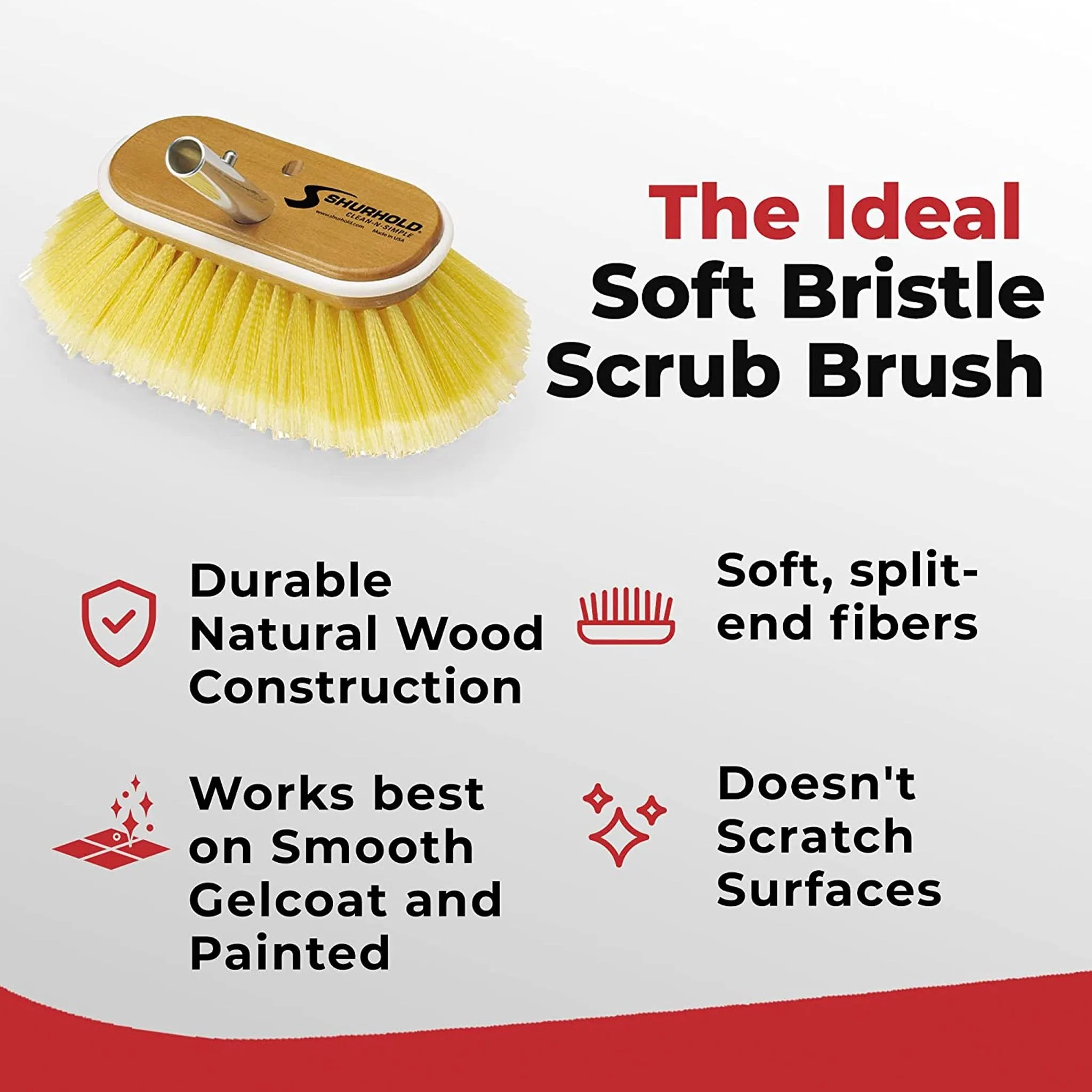 Shurhold Deck Brush - Extra Soft 6"