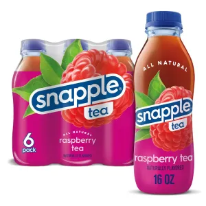 Snapple Raspberry Tea 6 Pack / Plastic Bottles 16oz