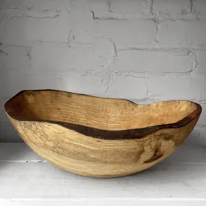 Spencer Peterman Live Edge Cherry Wood 18" Round Bowl (# 13)