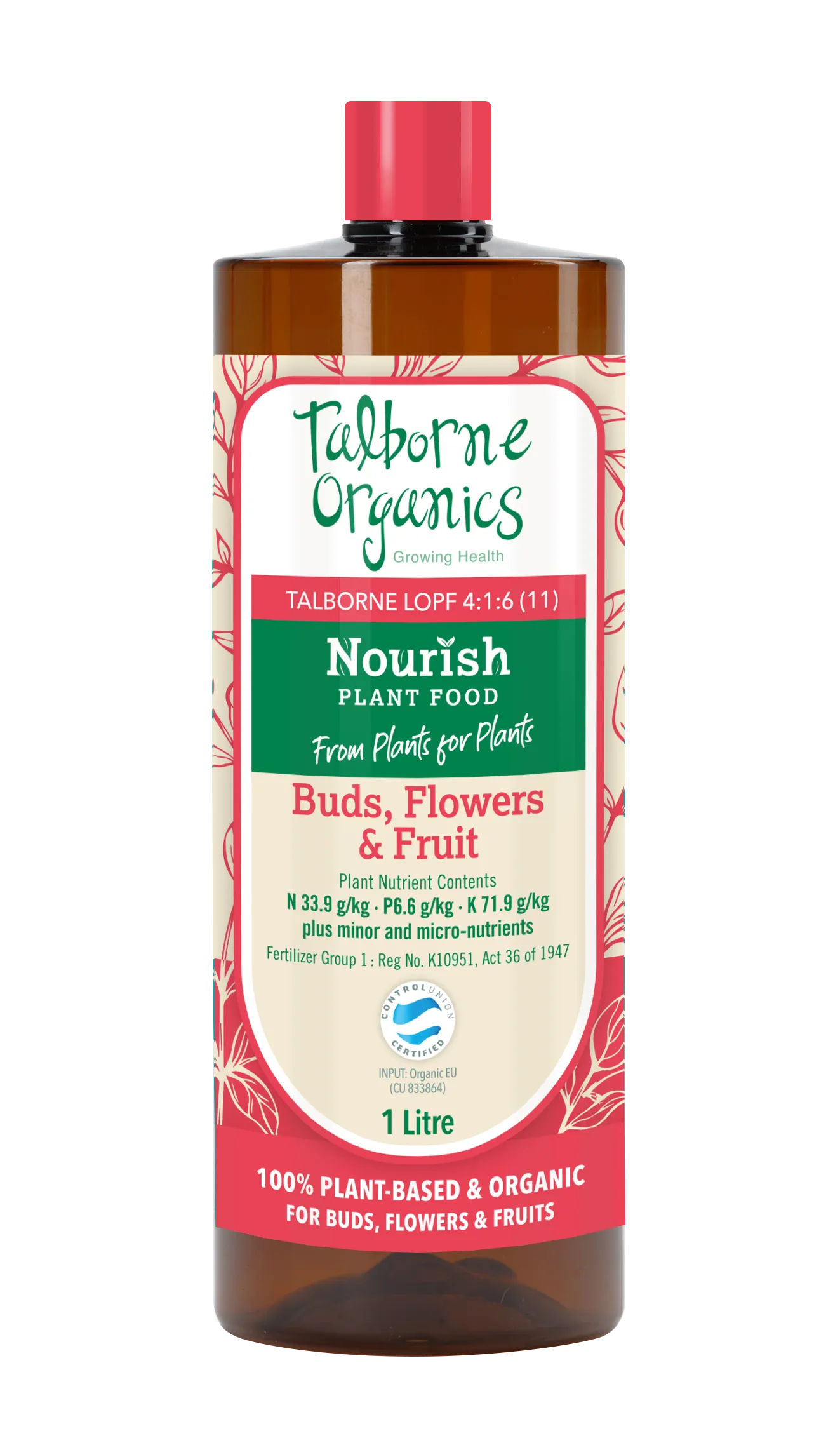 Talborne Nourish Buds, Flowers & Fruit 4:1:6 - Organic Soil / Hydroponic Nutrients