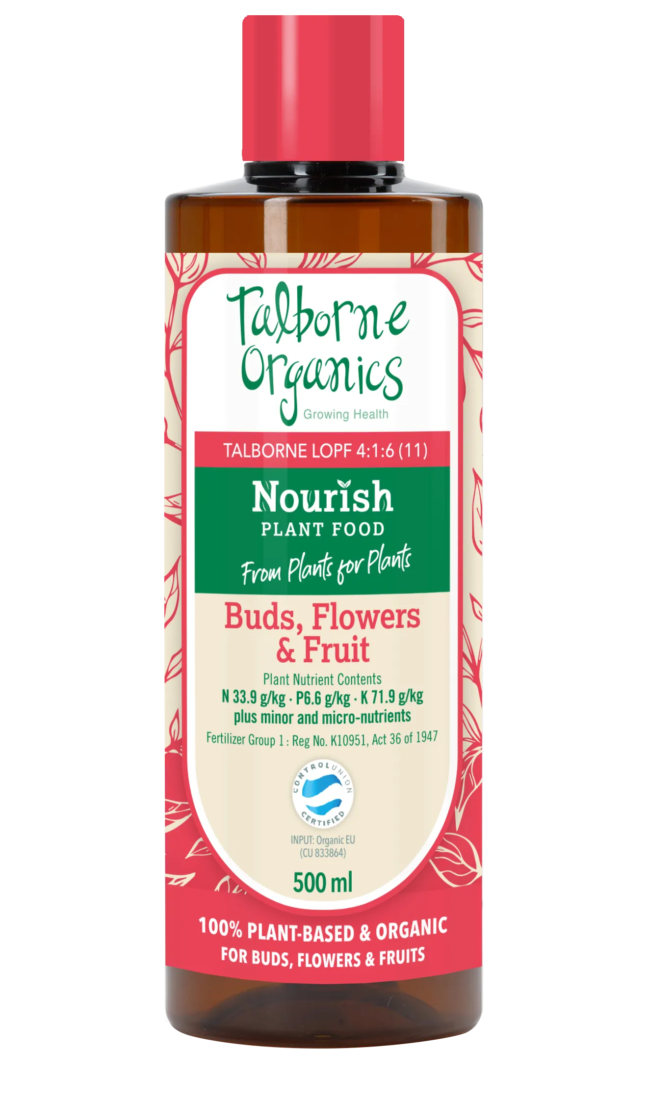 Talborne Nourish Buds, Flowers & Fruit 4:1:6 - Organic Soil / Hydroponic Nutrients