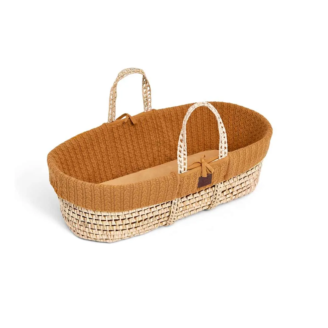 The Little Green Sheep Organic Knitted Moses Basket Bundle