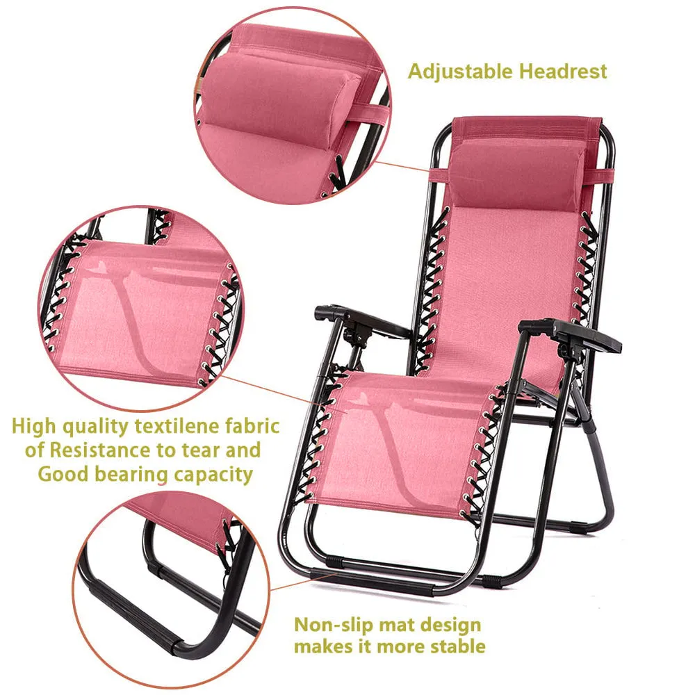 Trapper's Peak Zero Gravity Folding Chairs (RED)