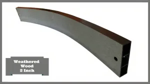 Weathered Wood 4' Snap-Lock Ready 2" Profile Composite Curved Board