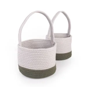 Woven Block Baskets (Set of 2)