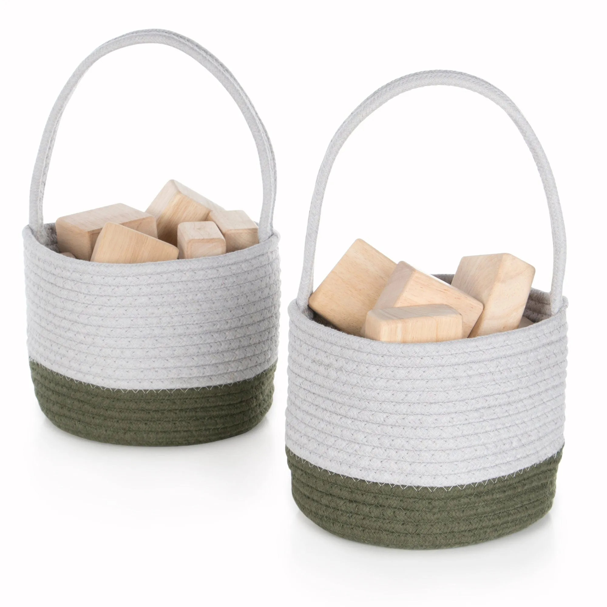 Woven Block Baskets (Set of 2)