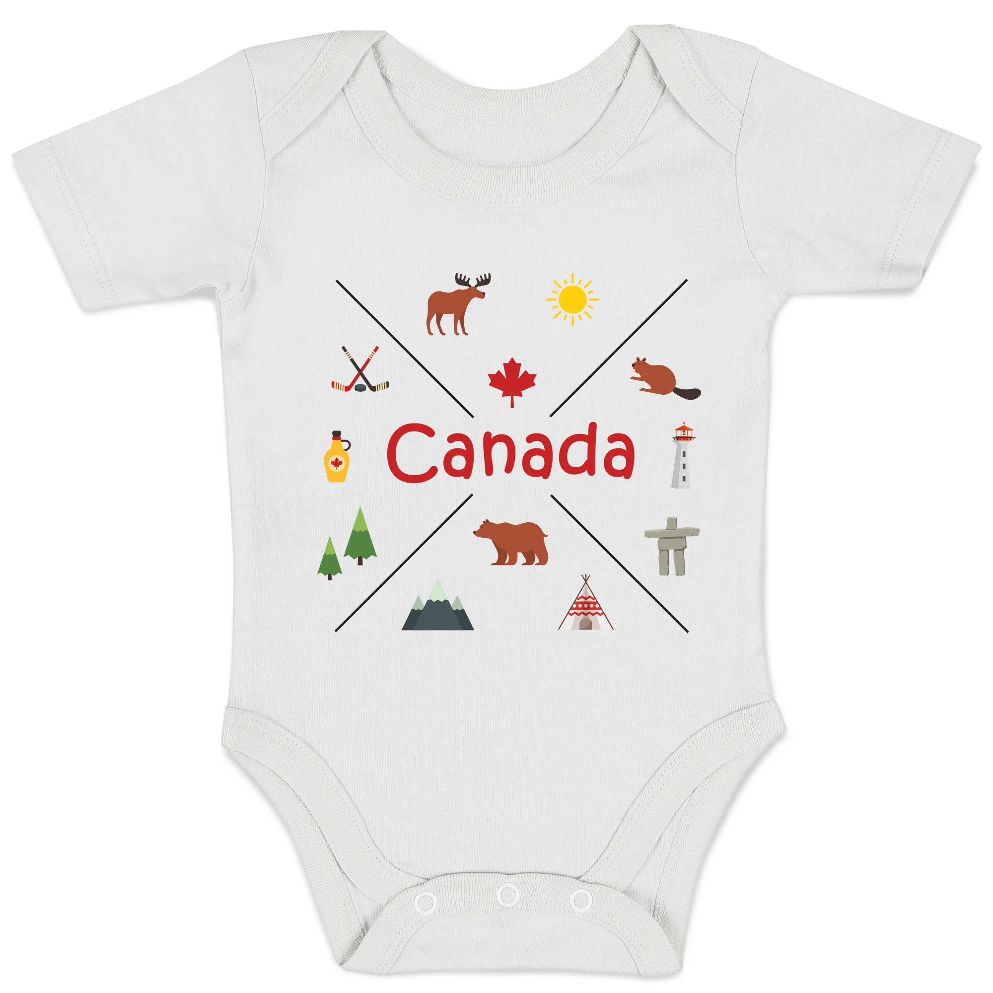 Zeronto Baby Gift Basket - Beautiful Canada, the Great White North