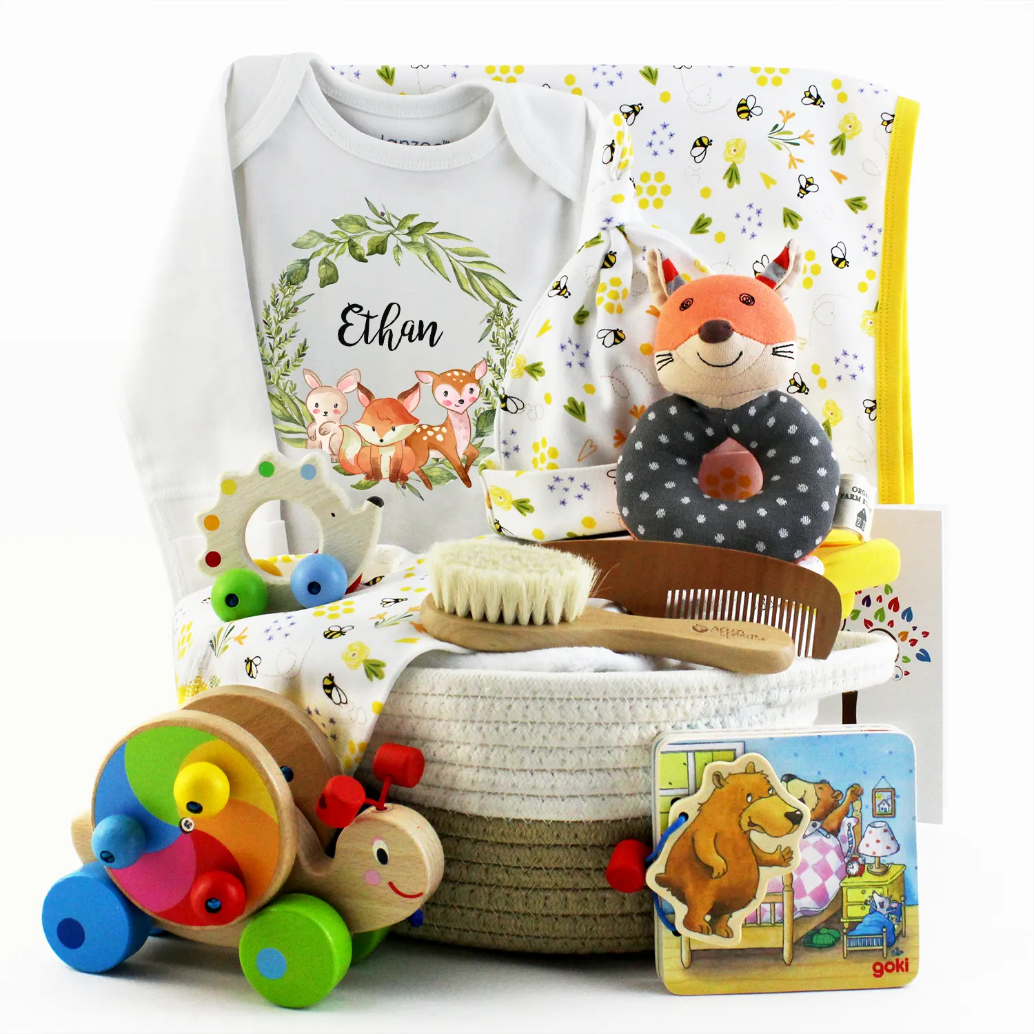 Zeronto Baby Gift Basket - Enchanted Woodland