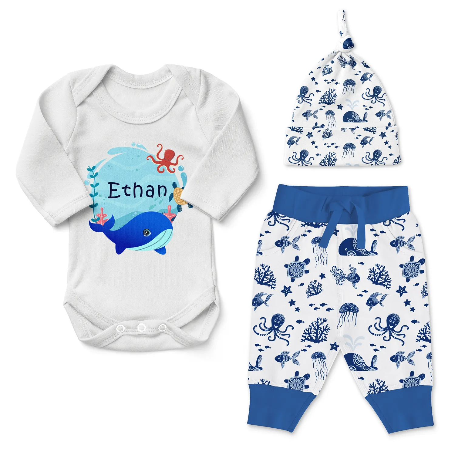 Zeronto Newborn Boy Clothing Gift Box - Little Ocean's Friends